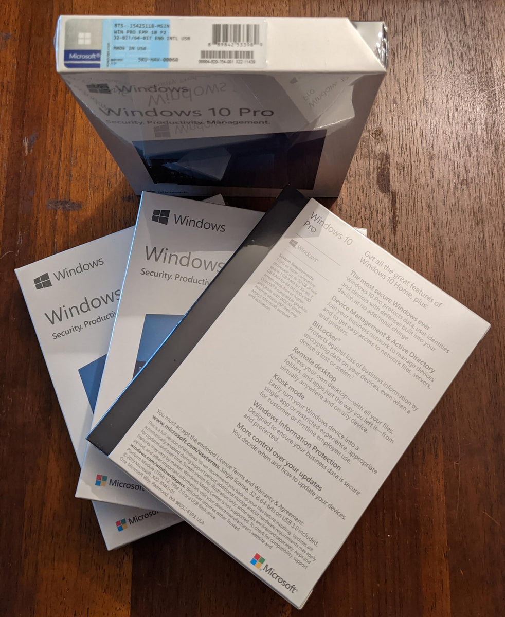 マイクロソフト　未開封　Windows10 OS 64bit pro Microsoft Windows 10 Pro System Builder OEM - 1 User License with DVD