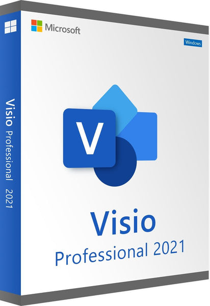 Microsoft 2021 Visio Pro 32 or 64 Bit Retail License Key Code Product