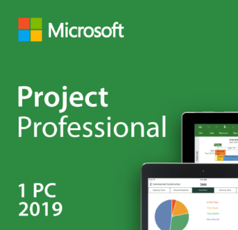 Microsoft Project Professional 2019 License Key Code Product USB Drive with License