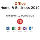 Microsoft Office 2019 Home & Business 1 User PC or Mac