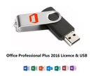 Microsoft Office 2016 Professional Plus 32 or 64 Bit USB Key