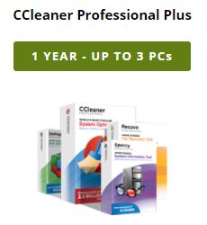 CCleaner Professional 1 Year up to 3 PCs - Shipped
