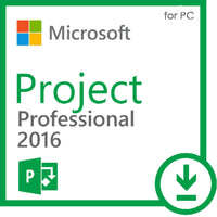 Microsoft Project Professional 2016 32 or 64 bit Windows 1 PC